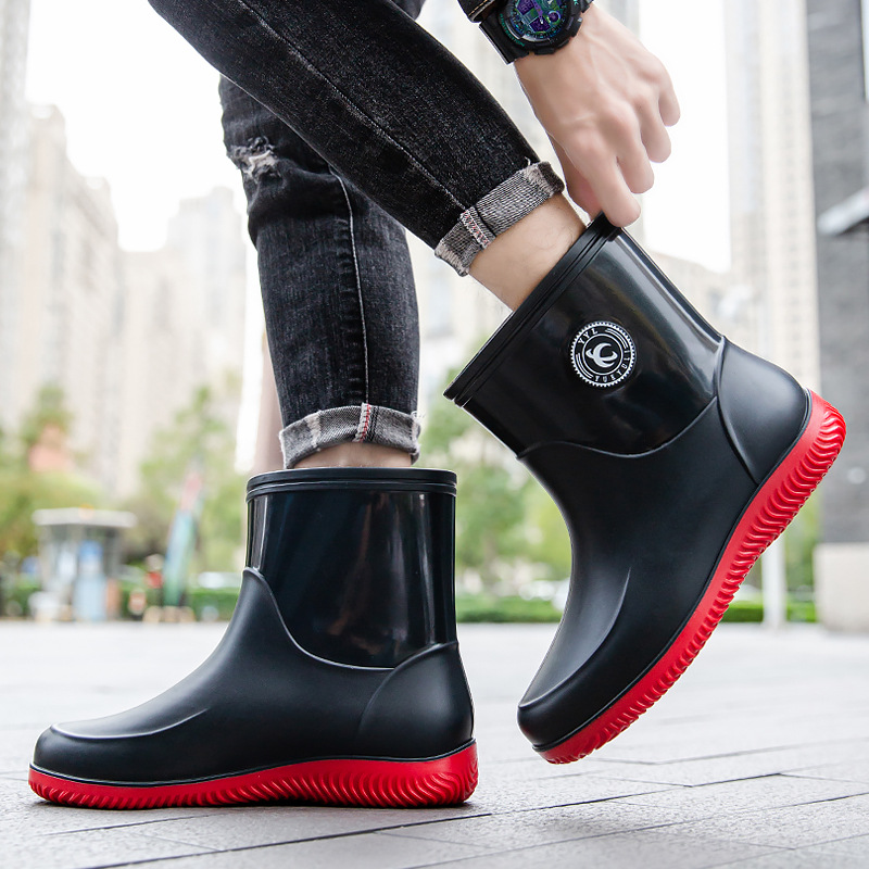 Men'S Shoes Water Resistant - Stivali da pioggia a metà polpaccio