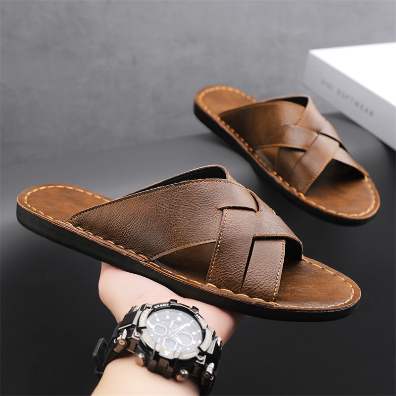 Men Shoes Marks - Sandali casual da uomo in vera