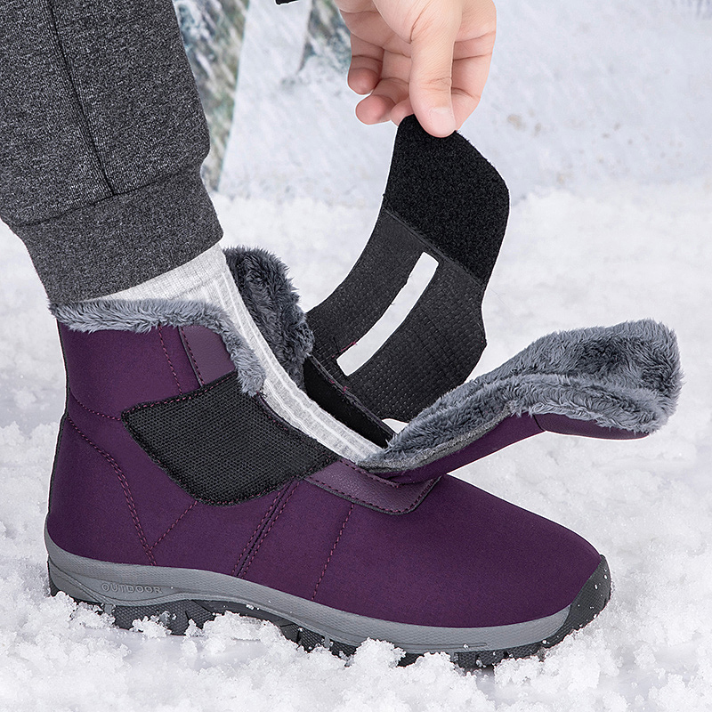 Men'S Shoes Diabetic - Stivali da neve alla caviglia foderati