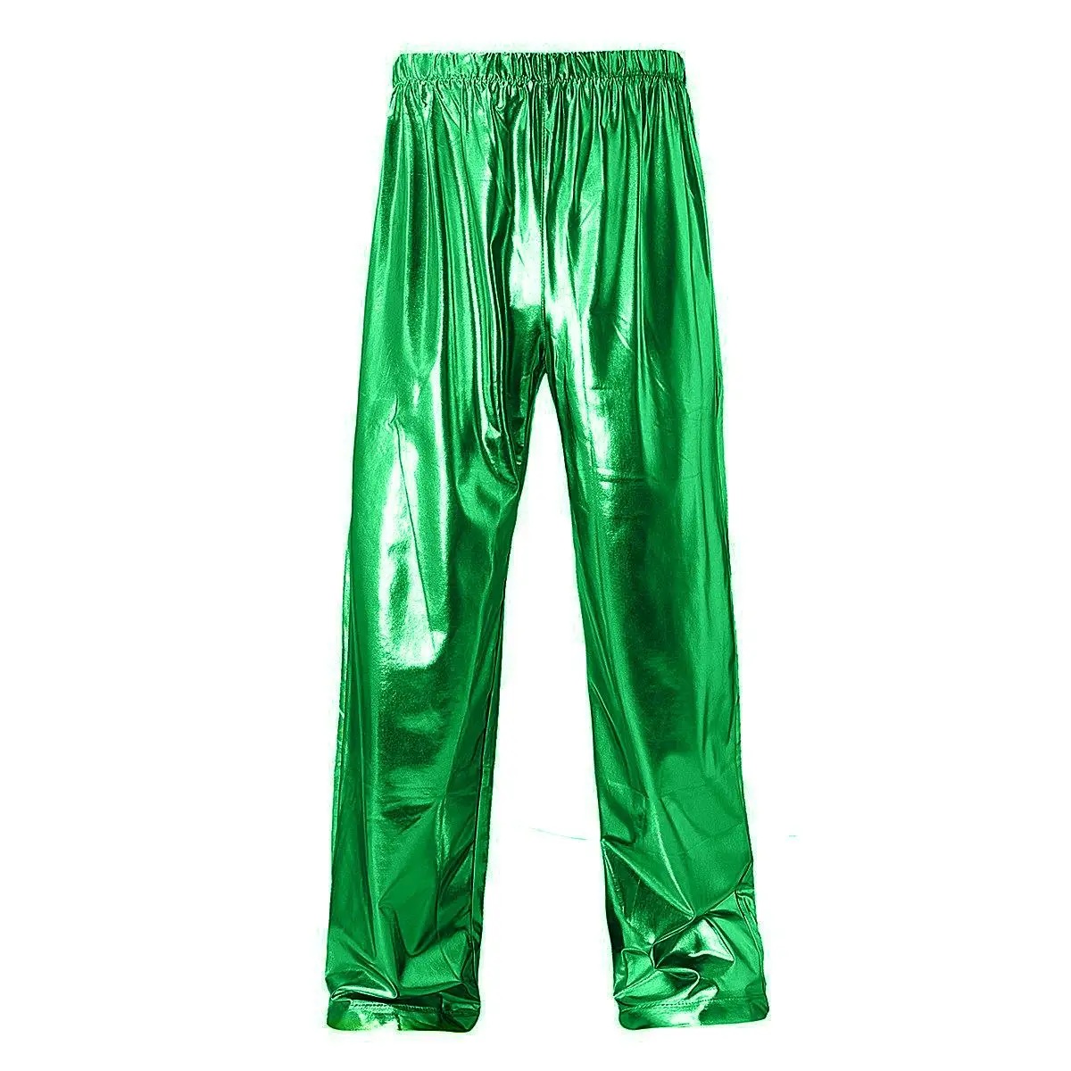 Men Shoes Xxl - Pantaloni lucidi da uomo verdi, pantaloni