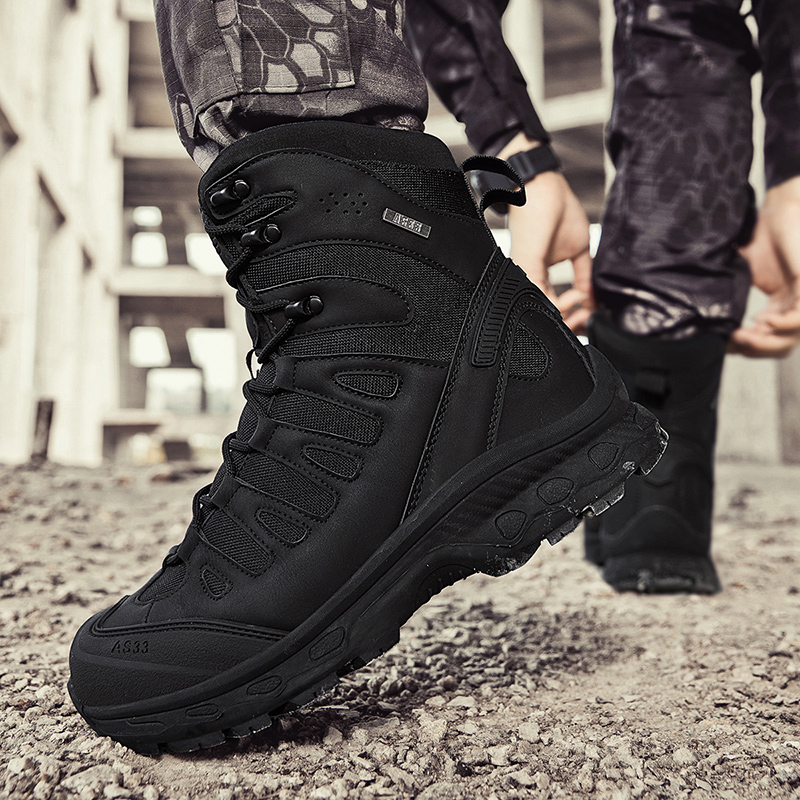Men'S Shoes Zipper - Nuovi uomini stivali tattici marchio militare