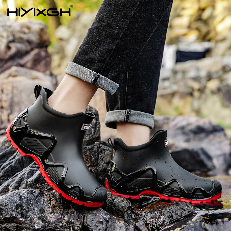 Men'S Shoes Water Resistant - Stivali da Pioggia Rinforzati per Uomo,