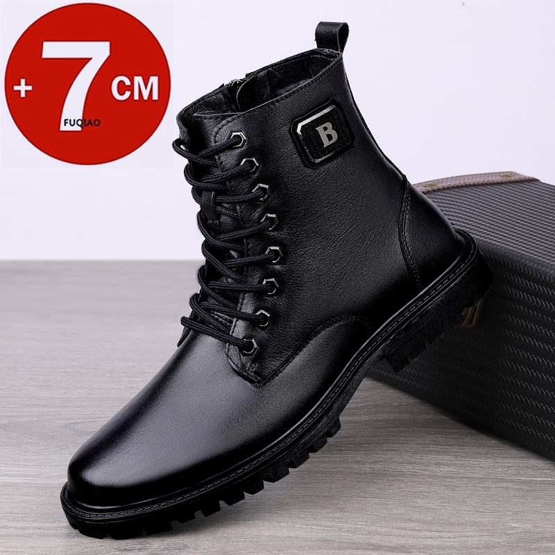 Stivali rialzati in vera pelle - Men Shoes Formal recensione e prezzo