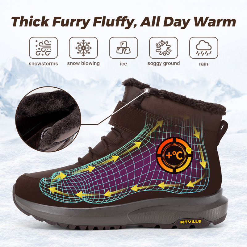 Stivali Invernali da Uomo FitV - Men'S Shoes Water Resistant recensione e prezzo