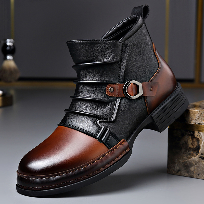 Stivali alla Caviglia Retrò Au - Men'S Shoes Zipper recensione e prezzo