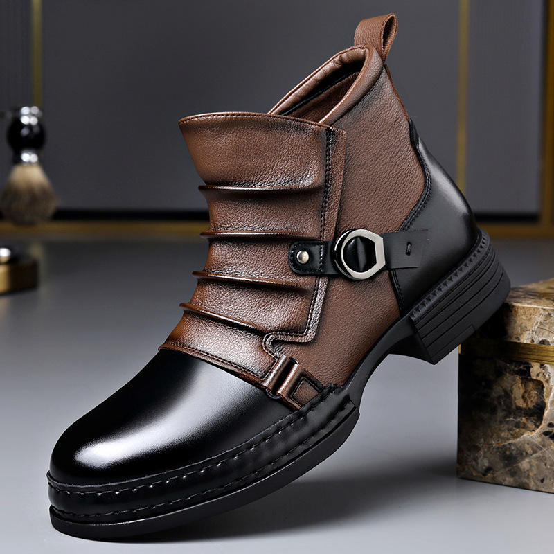 Stivali alla Caviglia Retrò Au - Men'S Shoes Zipper recensione e prezzo