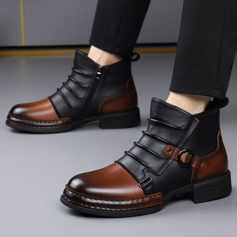 Stivali alla Caviglia Retrò Au - Men'S Shoes Zipper recensione e prezzo