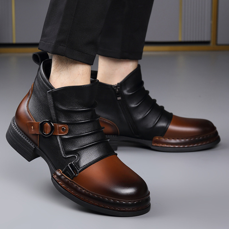 Stivali alla Caviglia Retrò Au - Men'S Shoes Zipper recensione e prezzo