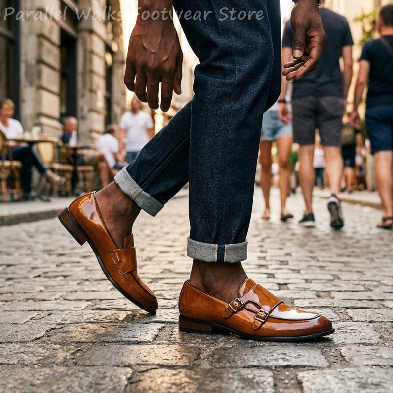Mocassini da uomo con doppia f - Men Shoes Formal recensione e prezzo