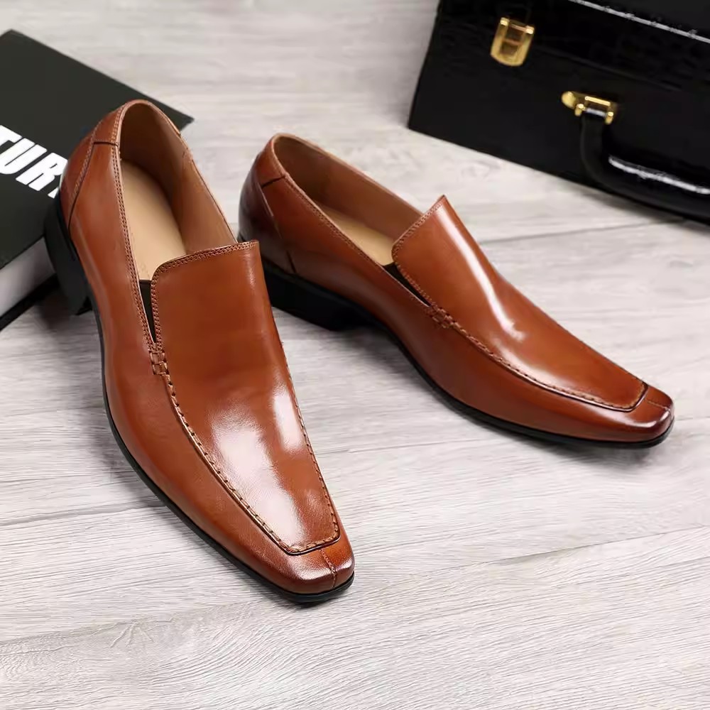 Scarpe in pelle a punta in sti - Men Shoes Formal recensione e prezzo
