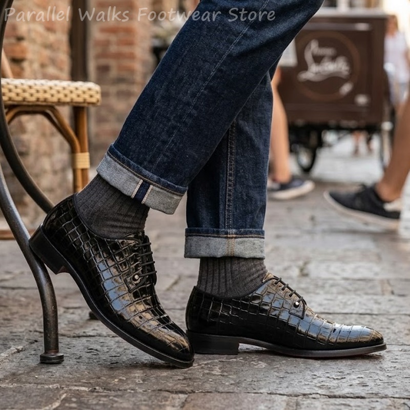 Scarpe Oxford da Uomo in Pelle - Men Shoes Formal recensione e prezzo