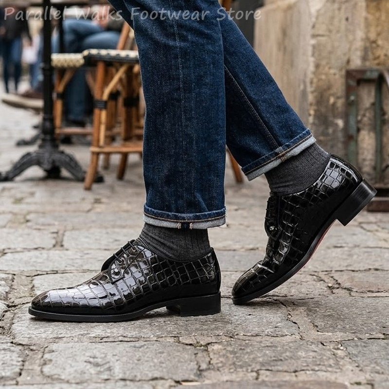 Scarpe Oxford da Uomo in Pelle - Men Shoes Formal recensione e prezzo