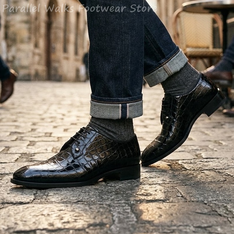 Scarpe Oxford da Uomo in Pelle - Men Shoes Formal recensione e prezzo