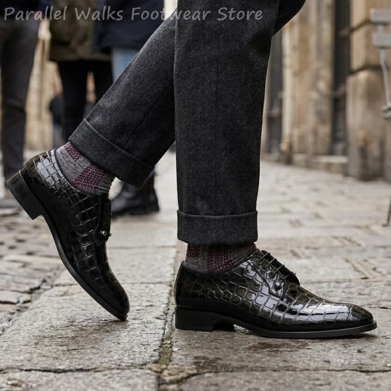 Scarpe Oxford da Uomo in Pelle - Men Shoes Formal recensione e prezzo