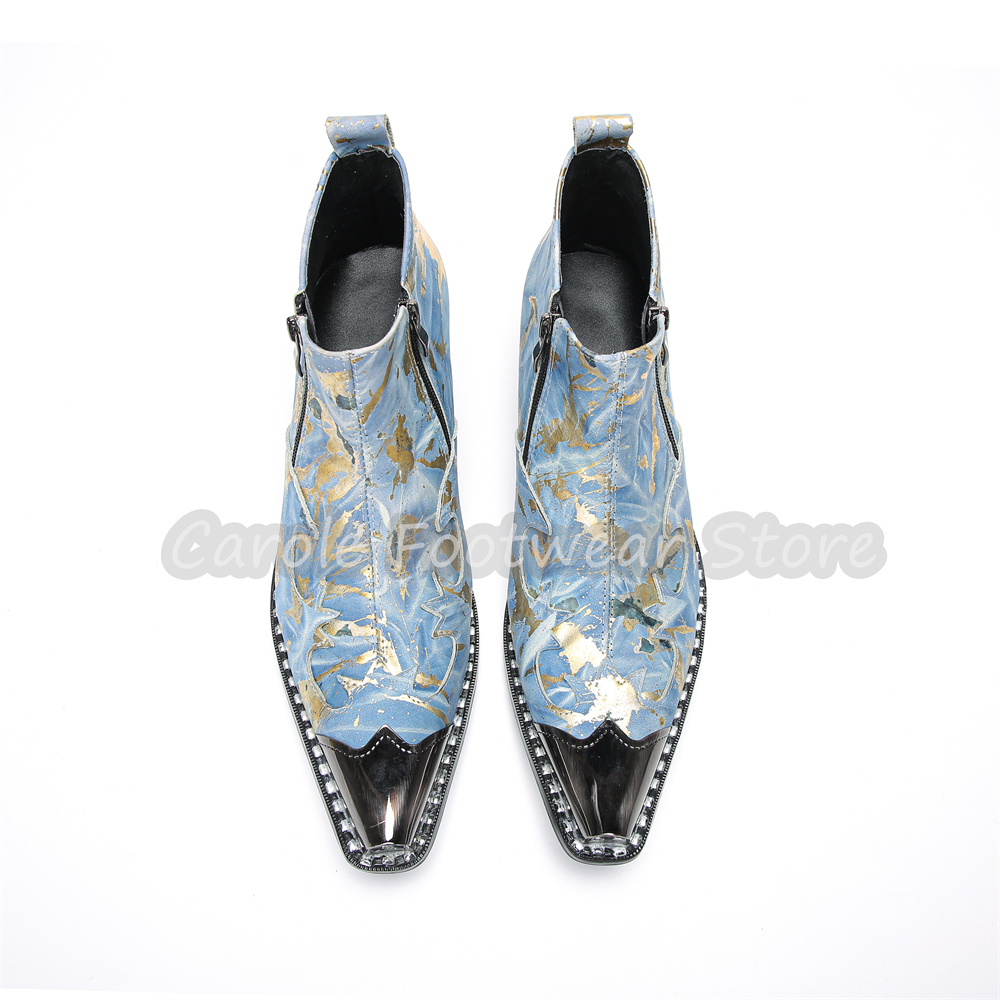 Stivali Corti da Uomo in Vera  - Men'S Shoes Zipper recensione e prezzo