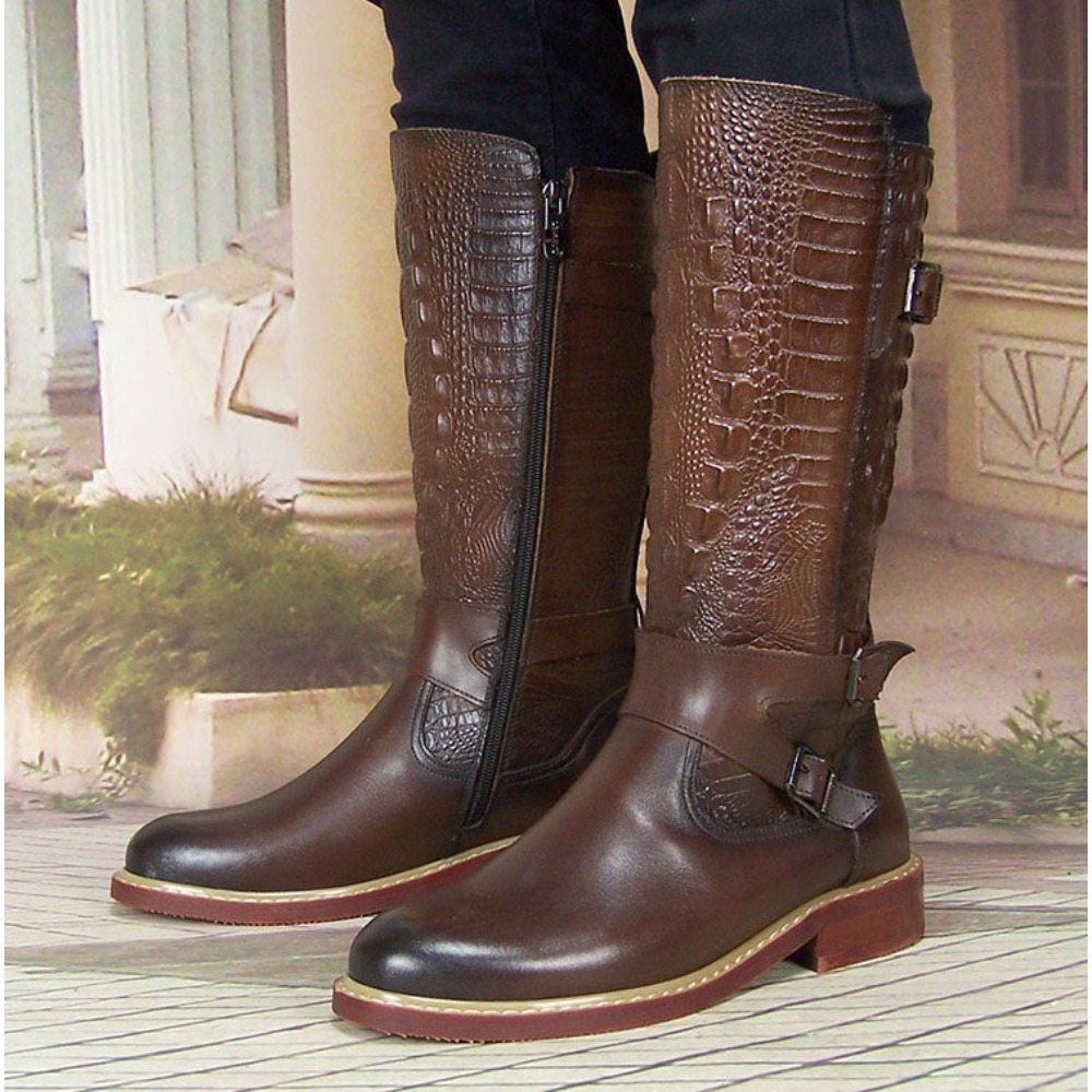 Stivali da uomo alla moda in p - Men'S Shoes Zipper recensione e prezzo