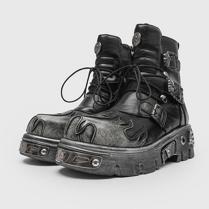 Stivali da Moto da Uomo con Ri - Men'S Shoes Zipper recensione e prezzo
