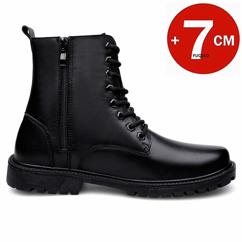 Stivali da uomo in pelle con r - Men'S Shoes Zipper recensione e prezzo